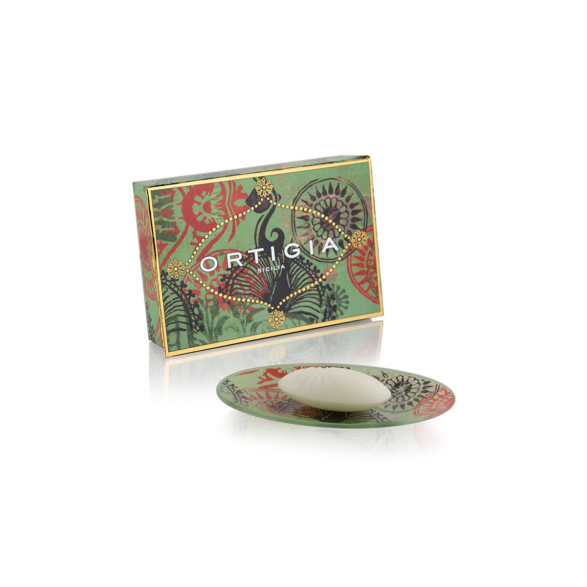 Fico d'India Glass Plate & Soap - 40gr