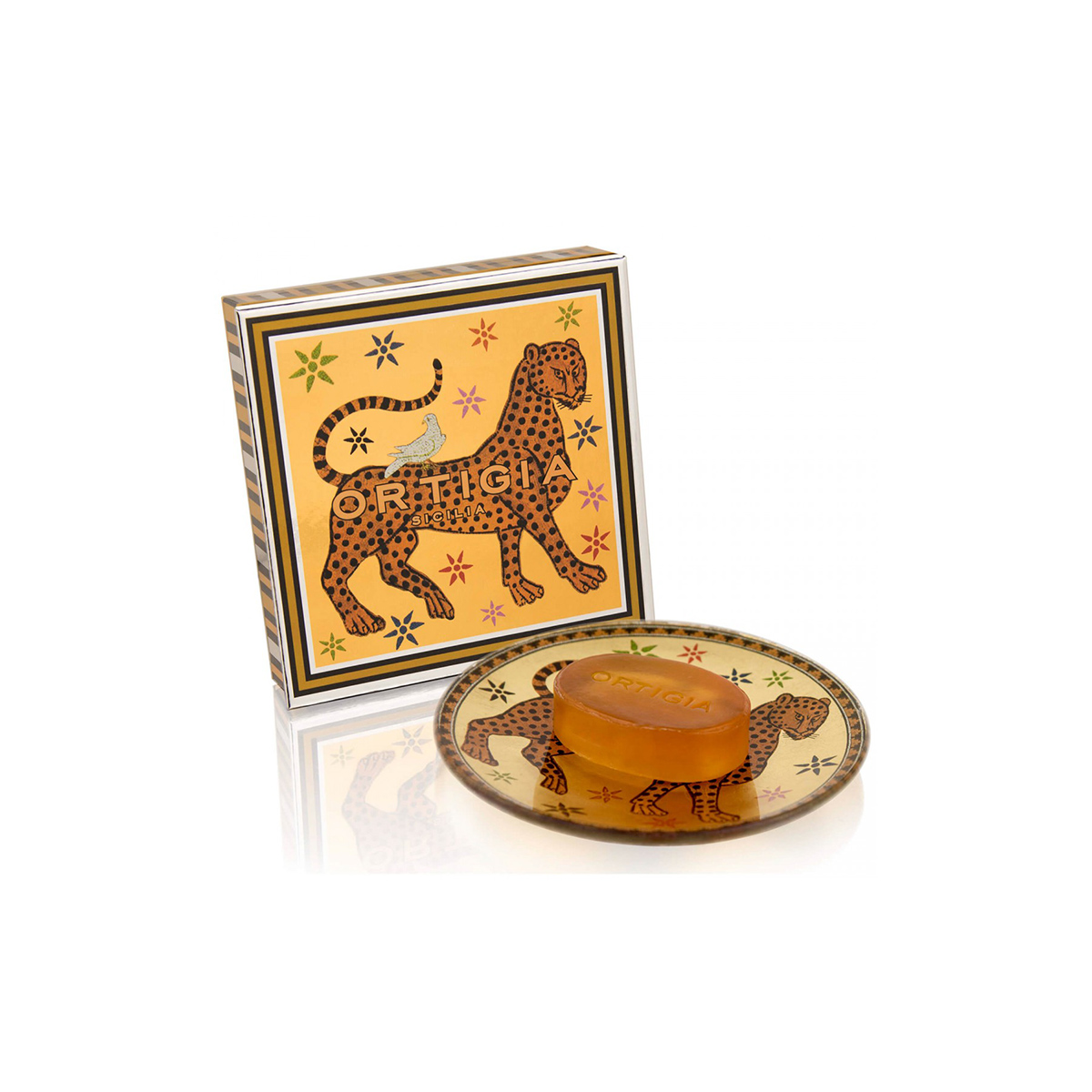 Ambra Nera Glass Plate & Soap - 40gr
